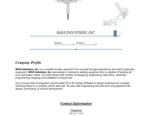 Tablet Screenshot of imaxindustries.com